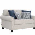 jemimah 2 seater fabric sofa with rolled arms – modern loveseat in Kenya from Victoria Homestore