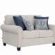 jemimah 2 seater fabric sofa with rolled arms – modern loveseat in Kenya from Victoria Homestore
