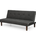 modmax sofa bed with sleek tufted fabric and wooden legs – modern convertible sofa bed in Kenya from Victoria Homestore