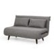 lenstone sofa bed with tufted fabric design and wooden legs – modern convertible sofa bed in Kenya from Victoria Homestore