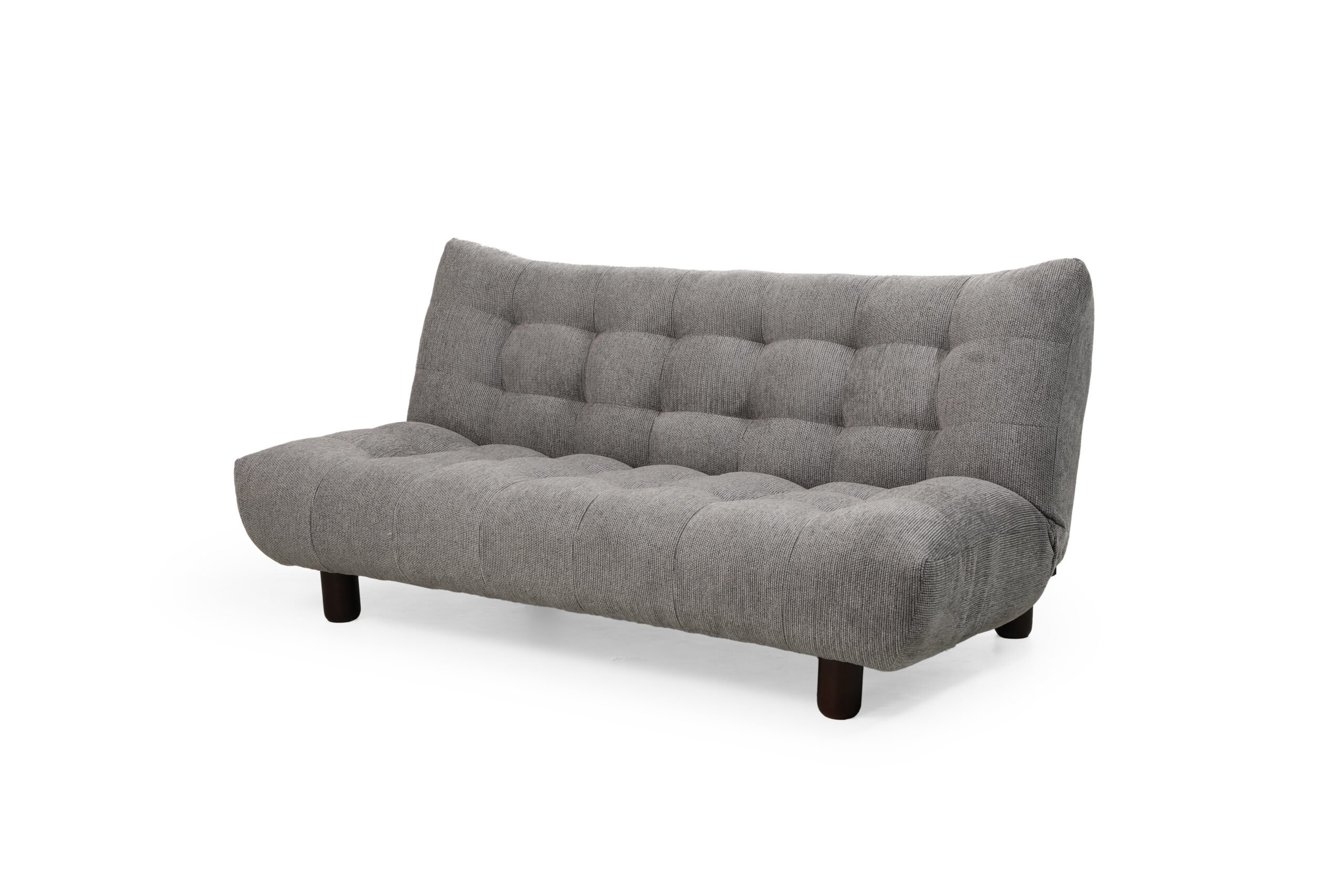 IMG_0740 freedan grey sofa bed with tufted cushioning and round wooden legs – modern convertible sofa bed in Kenya from Victoria Homestore