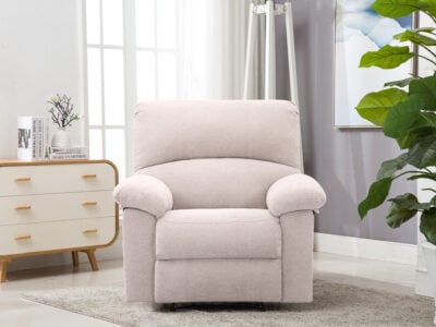 New Fabio Single Recliner in Light Gray – Modern Recliner Chair Kenya