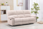 New Fabio 5 Seater Recliner - Light Gray - Image 14