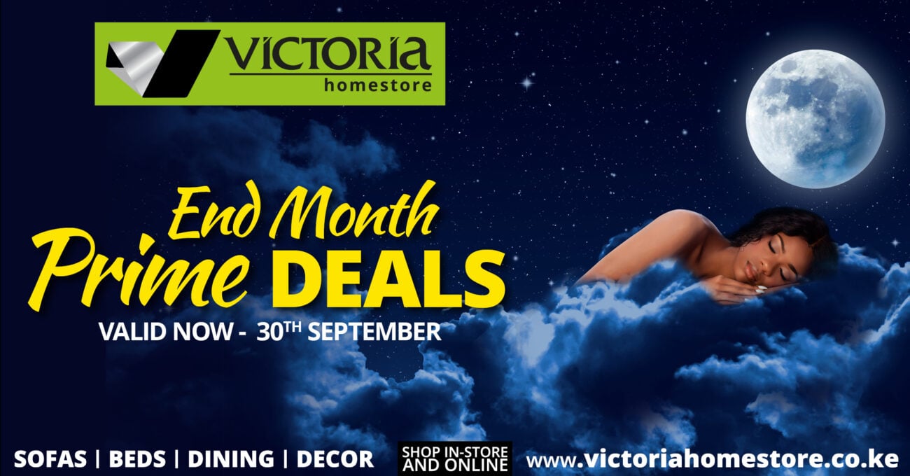 King size bed with grey upholstered headboard – Victoria Homestore Crazy Prime Deals