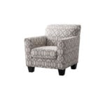 Galmore Accent Chair in Kenyan living room – modern upholstered armchair with wooden legs.