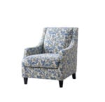 HeartCort Accent Chair in Kenyan living room – modern upholstered armchair with wooden legs.