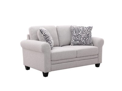 Barnella 2-Seater Sofa in modern Kenyan living room – upholstered two-seater sofa with soft cushions and wooden frame.