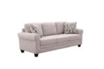 Barnsana 3-Seater Sofa in Kenyan living room – modern upholstered fabric sofa with wooden frame and plush cushions.