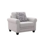 Barnella Single Seater Sofa in modern Kenyan living room – upholstered armchair with plush cushions and wooden frame.