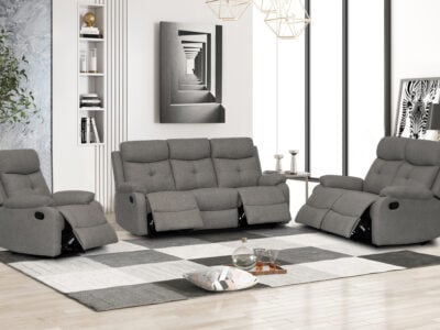 Coleton 5 Seater Recliner 3+2 – Graphite