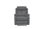 Danum Five Seater Recliner – Dark Grey - Image 7