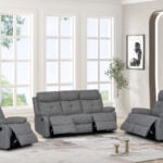 Danum 3+2 Five Seater Recliner – Dark Grey