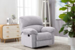 New Fabio Single Recliner Chair in Light Grey