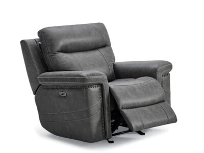 Graham single recliner with power recline and glider motion designed for modern living room comfort