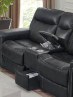 Graham 6 Seater Recliner - Dark Grey - Image 10
