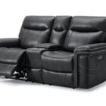 Graham two seater recliner sofa in dark grey designed for modern living room comfort