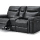 Graham two seater recliner sofa in dark grey designed for modern living room comfort