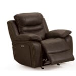 Wilber single recliner gliding in taupe designed for modern living room comfort