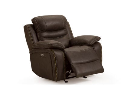 Wilber single recliner gliding in taupe designed for modern living room comfort