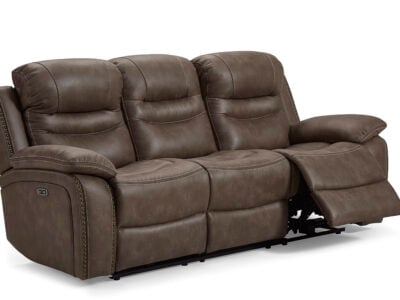 Wilber three seater recliner sofa in taupe designed for modern living room comfort