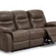 Wilber three seater recliner sofa in taupe designed for modern living room comfort