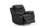 Andrea single recliner with headrest, power recline and glider for modern living room comfort