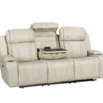 Mosswell three seater powered recliner sofa with integrated reading lights