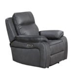 Piperton single powered recliner chair with USB charging port and smooth reclining control