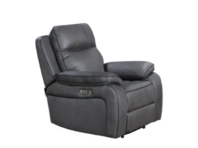 Piperton single powered recliner chair with USB charging port and smooth reclining control