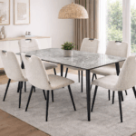 Porto 6 Seater Dining Set for Modern Dining Room – Victoria Homestore Kenya