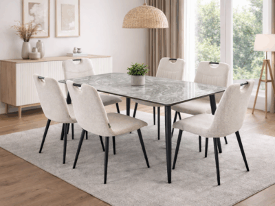 Porto 6 Seater Dining Set for Modern Dining Room – Victoria Homestore Kenya