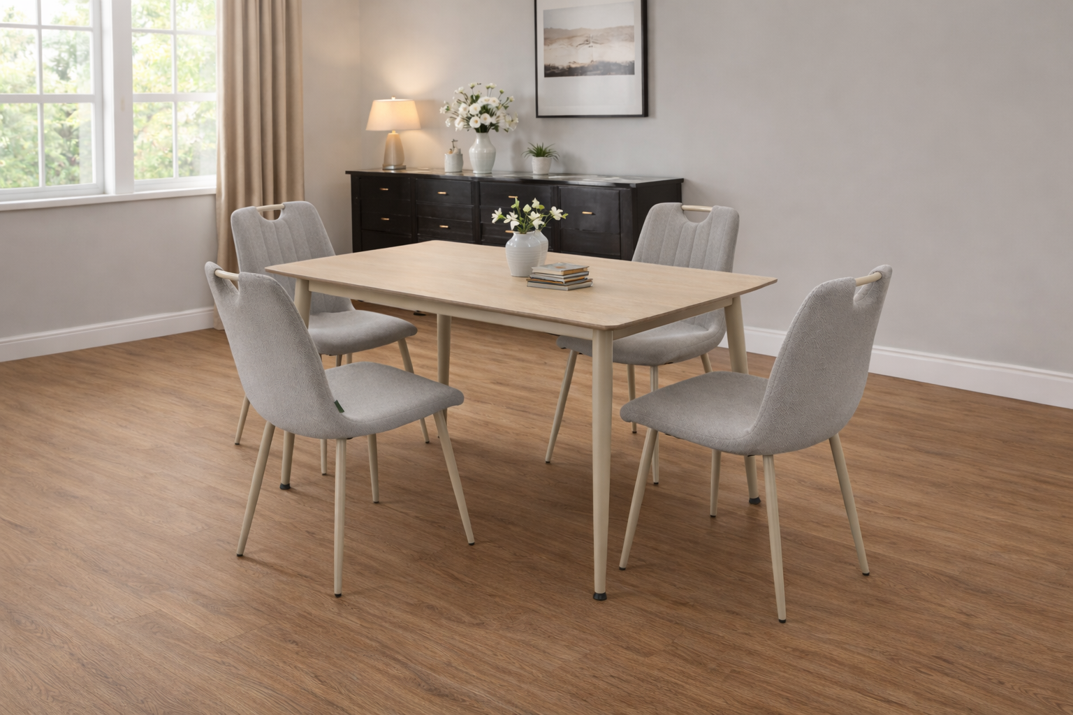 geneva Geneva 4 Seater Dining Set - Image 1