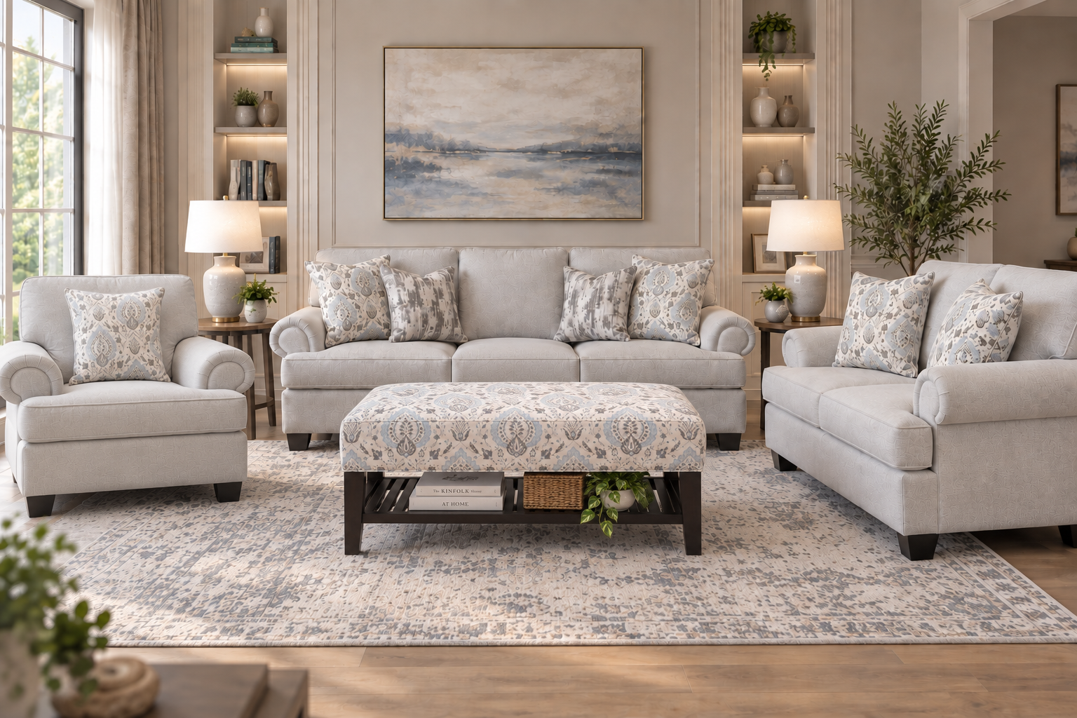 nettington-set Nettington 6 Seater Sofa Set (3+2+1) for Living Room – Victoria Homestore Kenya