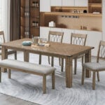 Hallanden 6-Seater Dining Set with Bench – Modern Dining Table and Chairs | Victoria Homestore Kenya SEO Meta Data
