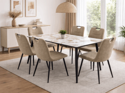 Everhome 6 Seater Dining Set for Modern Dining Room – Victoria Homestore Kenya