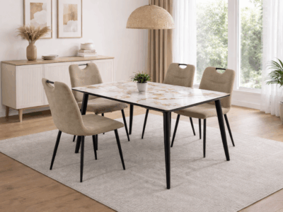 Everhome 4 Seater Dining Set for Modern Dining Room – Victoria Homestore Kenya