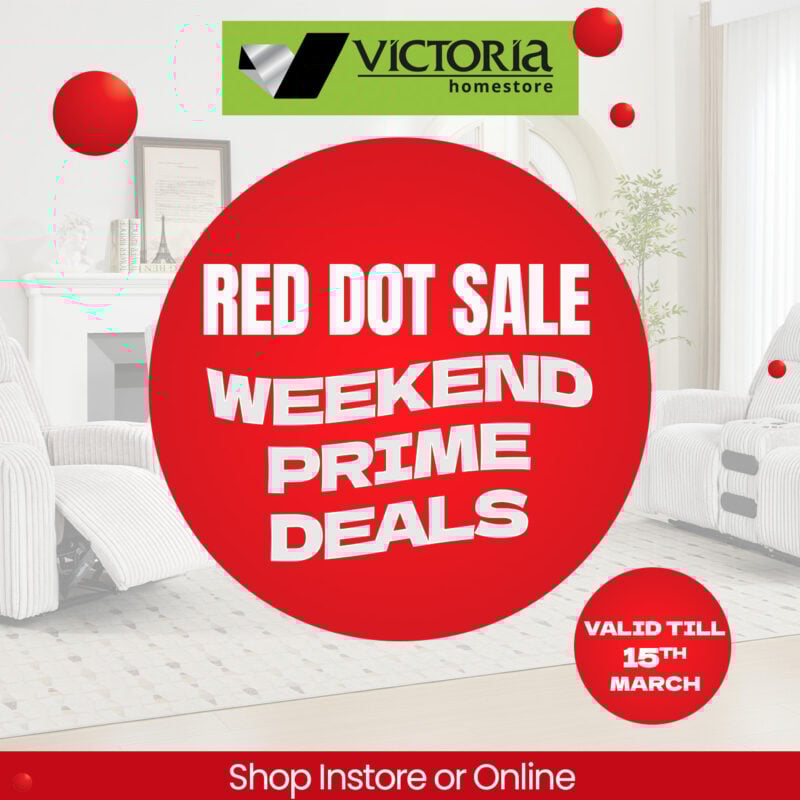 Red Dot Sale Weekend Prime Deals furniture sale at Victoria Homestore Kenya