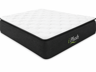 iPlush 5x6 pillow top pocket spring mattress with soft foam layers and 13-zone support system