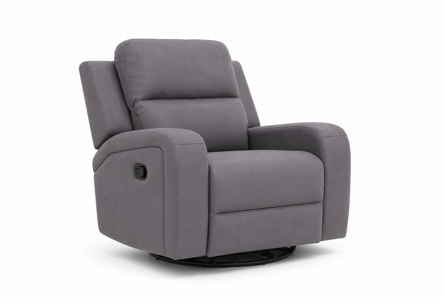 ChatGPT Image Jun 16, 2026, 09_44_31 AM Monarch grey fabric single recliner chair with padded armrests, cushioned headrest, and reclining function