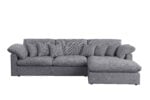 Lenora L-Shaped Corner Sofa - Grey - Image 2
