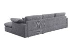 Lenora L-Shaped Corner Sofa - Grey - Image 4