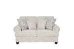 New Luther 2 seater beige sofa with rolled arms