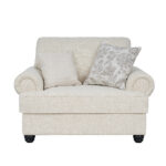 New Luther single seater beige sofa with rolled arms
