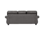 Nancy 3-Seater Sofa – Black Coffee - Image 2