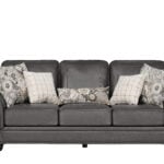 Nancy 3-seater Black Coffee sofa with rolled arms and nailhead detailing