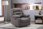 New Follow single grey recliner chair with padded seat and backrest