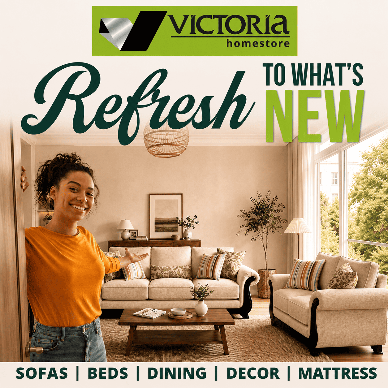 New Victoria Homestore campaign: Refresh to what's new