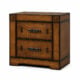Vienna Dark Tivol wooden bedside table with two drawers