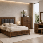 Vienna King Bed – Dark Tivol