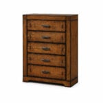 Vienna Dark Tivol chest of drawers with five spacious storage drawers